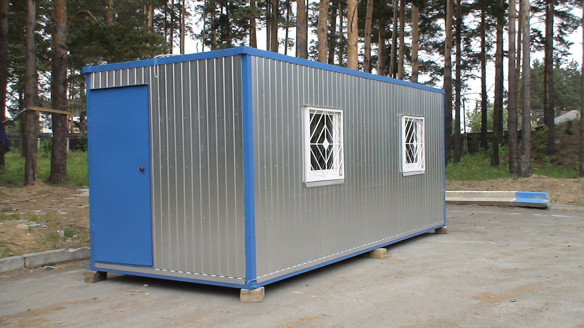 Бетонная бытовка. Блок-контейнер 6,0х2,4х2,5 (УТ.100мм). Блок-контейнер 6х2,4х2,4м. Блок-контейнер металлический (6.0*2.4*2.5). Блок-контейнер 6х2.4.
